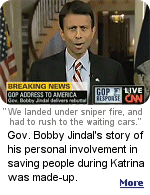 During his 2009 GOP Response to Obama's ''State of the Nation'' speech, Bobby Jindal said during Katrina, he helped a sheriff battle government red tape to rescue stranded victims. The sheriff was there, but Bobby wasn't.